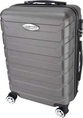 Produktbild von Hartschalenkoffer Kunststoff Reisekoffer Trolley mit Rollen 360° drehbar, Koffer (Typ):Anthrazit - 55 x 38 x 23 cm