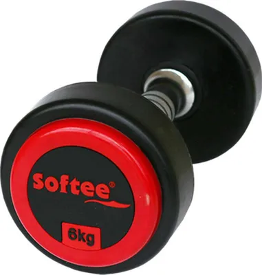 Produktbild von Softee Pro-sport 6kg Hantel Rot,Schwarz 6 kg Rot,Schwarz 6 kg