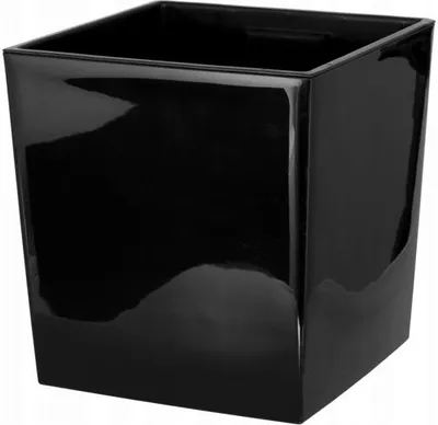 Produktbild von Lamela Blumentopf | Juka | Mit Einsatz | Schwarz | 40 cm