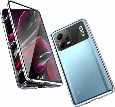 Immagine prodotto di Per Xiaomi Poco X5 / Redmi Note 12 5G Custodia del telefono cellulare Vetro magnetico paraurti Custodia Cover