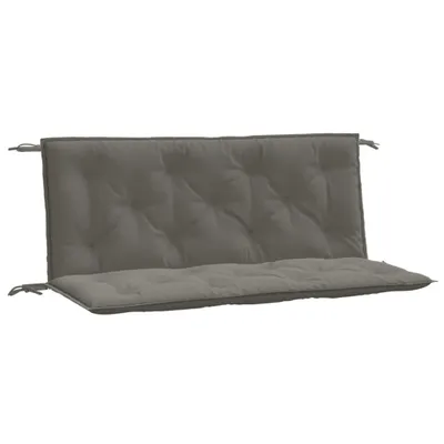 Image de vidaXL Coussins de banc de jardin 2 pcs. Melange Gris foncé 120x50x7 cm Tissu