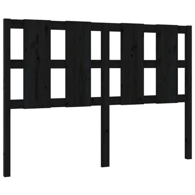Image de vidaXL Tête de lit noir 145,5x4x100 cm pin massif