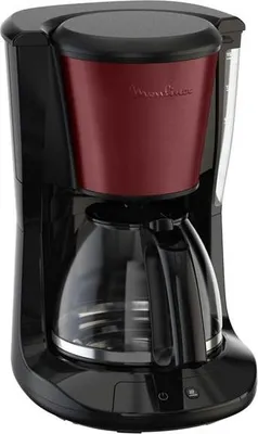 Produktbild von Moulinex FG5S05E0, Filterkaffeemaschine, 1,25 l, Gemahlener Kaffee, 1000 W, Schwarz, Rot