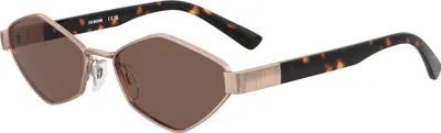 Zdjęcie produktu dla Okulary przeciwsłoneczne damskie Moschino Love MOL101/S, złoty kolor, miedziany odcień, wymiary: 57/17/140