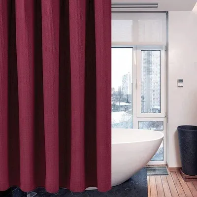 Immagine prodotto di Tende da bagno 92x182 cm in tessuto bianco