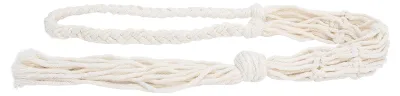 Produktbild von Weinflaschenhalter im böhmischen Stil, handgestrickt, Baumwollseil, Flaschenaufbewahrung, Hängetasche, Beige