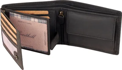 Produktbild von Benthill Geldbörse Herren Leder - Echtleder Geldbeutel mit RFID-Schutz - Slim Portemonnaie für Herren