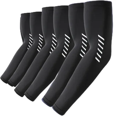 Produktbild von UV Sonnenschutz Arm Sleeve 3 Paar Schwarz M Kühlend Schnelltrocknend UPF 50+