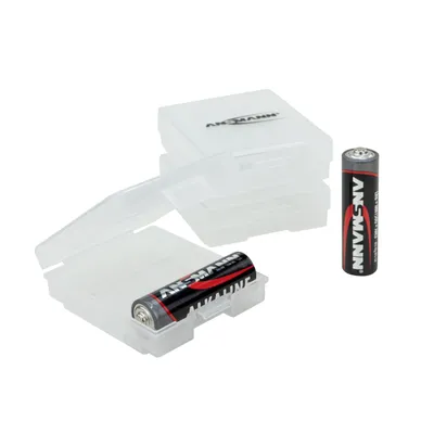 Produktbild von ANSMANN 3x Batteriebox Akku Box für bis zu 4 AAA & AA Akkus & Batterien
