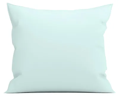 Productafbeelding van Geel-blauw kussenhoes, percale, 60x70 cm - Gemaakt van 100% katoen-perkalgaren