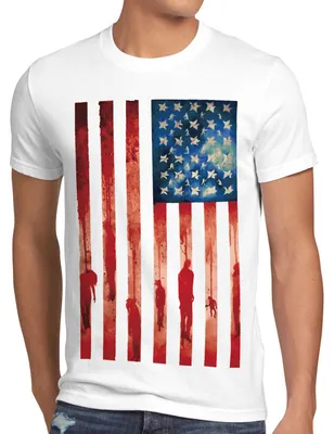 Produktbild von style3 Blood and Tears Stars Stripes Herren T-Shirt usa flagge banner vereinigte staaten von amerika