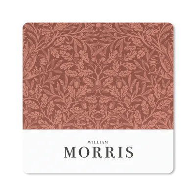 Produktbild von MuchoWow® Mauspad Mousepad Blätter - Pflanzen - Morris - Braun 20x20 cm - Mousepads - Maus Mat - Pad - Mausunterlage - Desk Mat - Bureauartikeln
