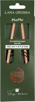 Produktbild von Lana Grossa - Rundstricknadel Holz Buche 100cm 7.0mm