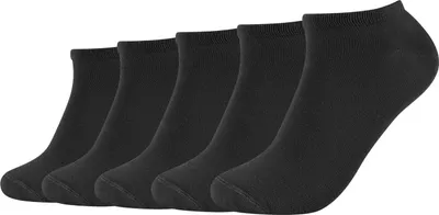 Produktbild von s. Oliver Uni Sneaker Socken, Einfarbig S24118 (1x 5er Pack) / Farbe: Schwarz | Größe: 39-42 (6-8 UK)