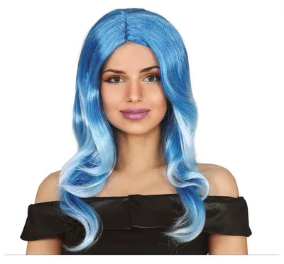 Obrázek produktu pro Stylová paruka krátký střih, barva modrá