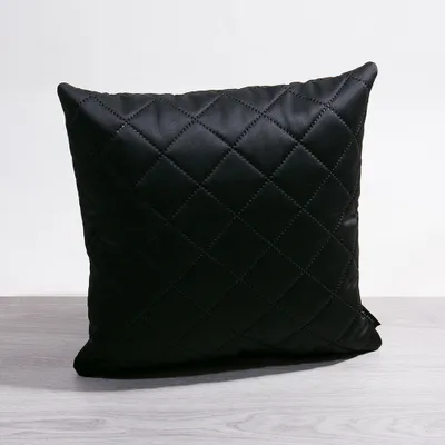 Produktbild von Kissen Deko von Lysel - schwarz Rauten Huelva 50x50 Polyester Polypropylen kissenbezug Dekokissen
