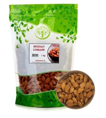 Zdjęcie produktu dla Migdały kalifornijskie łuskane 1 kg