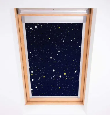 Verdunkelndes Rollo für Velux Dachfenster, Polyester, Marine, 104