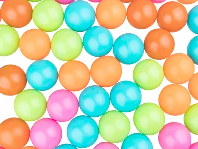 Produktbild von Bieco Bälle für Bällebad | 100 Stück, Größe ca. 6 cm | Bunte Bälle | Kinder Bällebad Bälle | Plastic Balls | Geeignetes Bällebad für Babys | Bällebad Kinder