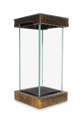 Produktbild von Goldene Grablaterne Grablampe Grableuchte Grablicht aus Kunstharz NOVO