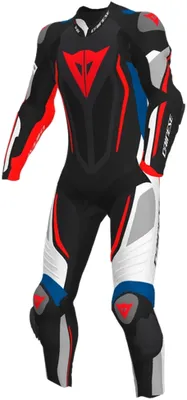 Produktbild von DAINESE MISANO 2 D-AIR 1-Teiler Lederkombi perforiert schwarz-weiss-blau 50