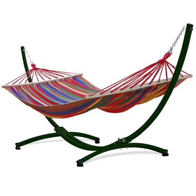 Immagine prodotto di Amaca Potenza con telaio Per due persone Amaca con barra 220x160 cm I Telaio 220kg
