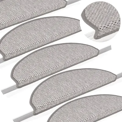 Produktbild von Treppenmatten Selbstklebend Sisal-Optik 15 Stk. 65x25 cm Beige , Stufenmatten Design 2024