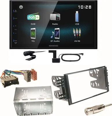 Produktbild von Kenwood DMX-125DAB Bluetooth MP3 Einbauset für Kia Sorento JC Rio DC Carnival