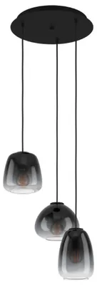 Produktbild von Aguilares Zeitgenössischer Kronleuchter 3 Lichter Metall Pendelleuchten Schwarz