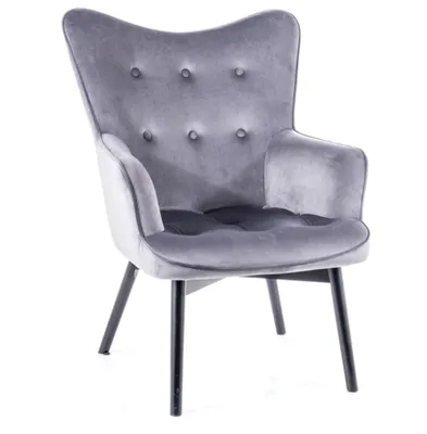 Immagine prodotto di Poltrona imbottita KAYLAN - nero / grigio