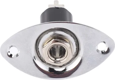 Image de Plaque jack pour guitare électrique, plaque de sortie jack pour guitare, prise jack pour guitare, plaque jack de sortie, jack pour guitare, pièces détachées pour guitare