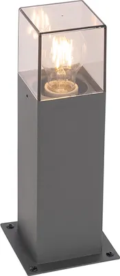 Zdjęcie produktu dla Nowoczesna lampa podłogowa zewnętrzna 30 cm ciemnoszara IP44 - Denmark