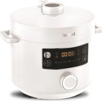 Obrázek produktu pro Tefal Turbo Cuisine, 1090 W, Bílá, Polytetrafluoretylen (PTFE), LED, 4 člověk/lidí, Otočné
