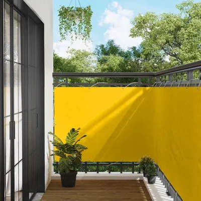 Produktbild von Balkonsichtschutz Gelb 110 x 600 cm Oxford-Stoff