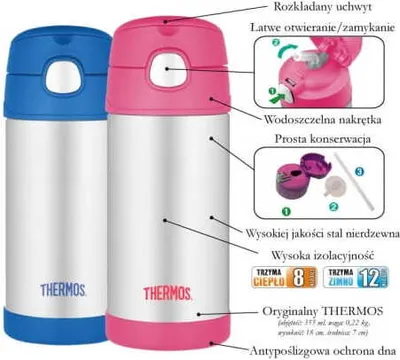 Obrázek produktu pro FUNtainer Dětská termoska s brčkem - květy 355 ml