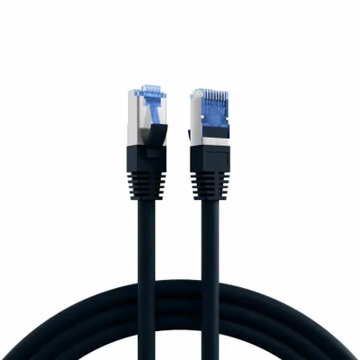 Produktbild von EFB Elektronik K5525FSW.2, 2 m, Cat6a, S/FTP (S-STP), RJ-45, RJ-45, Schwarz