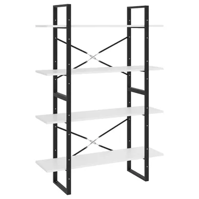 Immagine prodotto di Libreria 4 scomparti bianca 100x30x140 cm in materiale ligneo