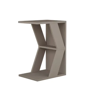 Produktbild von DECORTIE Naze Moderner C-Tisch Hell Mokka , 40 x 30 x 57 cm