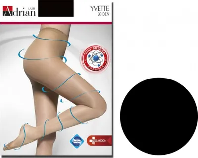 Produktbild von Strumpfhose 20 den Adrian Yvette Ebene Nero 4