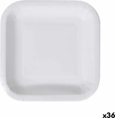 Obrázek produktu pro Sada jednorázových talířů algon jednorázové talíře bílý karton 23 cm (36 kusů)