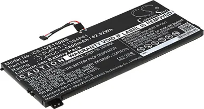 Produktbild von TECHTEK Laptop Akkus Kompatibel mit [Lenovo] Edge 15, Edge 15 80H1, Edge 15 80K9, Flex 2 Pro-15, ThinkPad Edge 15 80H1 15.6 Ersetzt 2ICP3/86/94-2, f