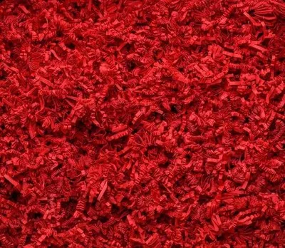 Zdjęcie produktu dla Wypełniacz Ozdobny Do Prezentów Paczek Sizzlepak czerwony 10kg