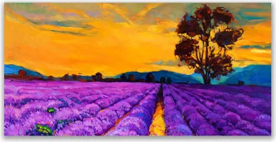 Produktbild von Glasbilder 120x60 Wandbild Druck auf Glas Feld Landschaft