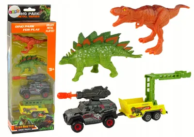Immagine prodotto di Dinosauri Set auto razzo rimorchio