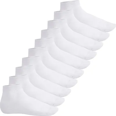 Produktbild von Footstar EVERYDAY! 10 Paar Damen Herren Quarter Socken - Weiß 35-38