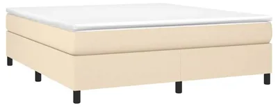 Obrázok produktu pre vidaXL Box spring bed frame cream 180x200 cm fabric