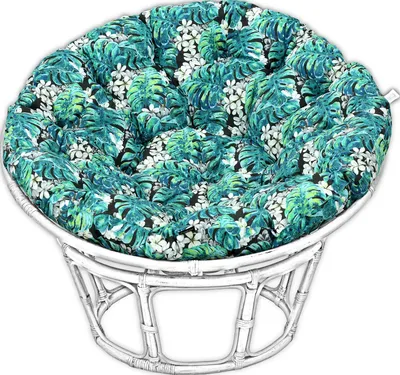 Immagine prodotto di AMPO Cuscino per seduta Papasan in rattan per sedia sospesa, altalena a uovo sospesa 110 cm