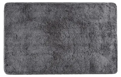 Produktbild von Mikrofaser-Badematte mit rutschfester Unterseite (50 x 80 cm, Anthrazit)