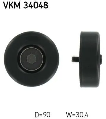 Produktbild von SKF VKM 34048 Umlenkrolle Keilrippenriemen für FORD MONDEO II Kombi (BNP) MONDEO II (BAP) MONDEO I (GBP) MONDEO II Stufenheck (BFP)