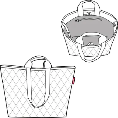 Immagine prodotto di Reisenthel Classic Shopper XL, borsa in tessuto, nero, poliestere, monocolore, 26 l, 360 mm